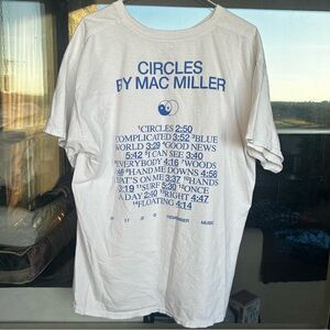 Circles by Mac Miller White Graphic Tee